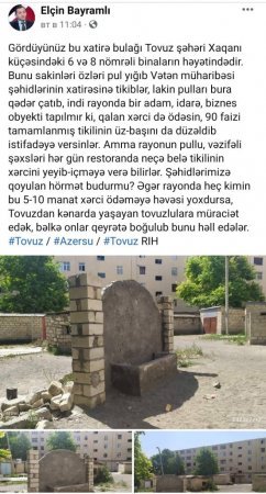 Tovuzda biabırçı mənzərə: Şəhid bulağına VƏSAİT TAPILMIR... - VİDEO, FOTOLAR