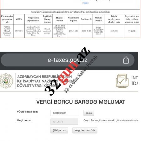 FHN-nin yararsız hesab etdiyi şirkətdən DSX 642 min manatlıq “alış-veriş” etdi - Vergi borcu da var