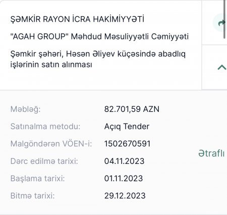 Şəmkir Rayon İcra Hakimiyyətinin keçirdiyi TENDERLƏRLƏ BAĞLI ŞOK FAKTLAR... - BU NƏDİ BELƏ?!