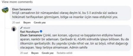 Razi Nurullayev vətəndaşı təhqir etdi: "Nankor adamsan, yaxşı tərbiyə almamısan” - adam özü özünü İFŞA EDİR...