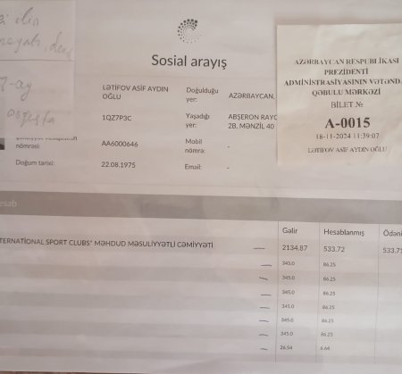 “Almadığım maaşa görə məndən vergi və sığorta haqqı tutulub” – AAAF RƏHBƏRLİYİ VERGİDƏN NECƏ YAYINIB?..