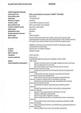 SOCAR İnsan Resursları Portalında NONSENS!!! -"Bu nə absurd bir vakansiya tərtibatıdır?"