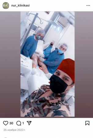 “Nur Klinika”sında pasientlə yarıçılpaq selfie çəkdilər