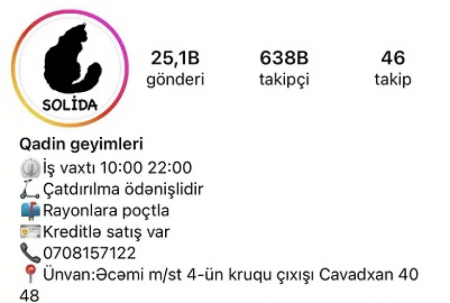 “Solida” paltar mağazasında kartdan-karta əməliyyatı - Vergidən yayınma