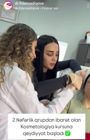 "Aspera" klinikasında kosmetoloq Fidan Sadıqova tibbi dərslər keçirir,sertifikat verir? -Araşdırma