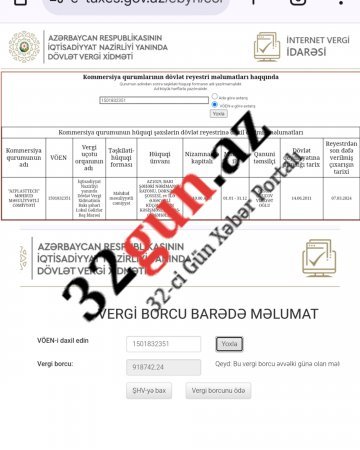 "Azplasttech" MMC-nin də külli miqdarda vergi borcu üzə çıxdı - DETALLAR