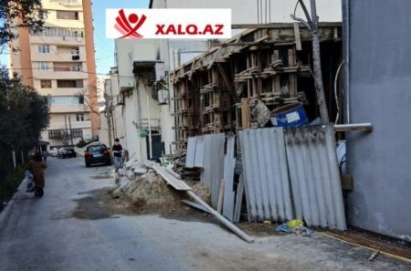 Yeni Günəşlidə 3 mərtəbəli qanunsuz obyekti kim tikdirir?- Fotofakt