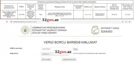 Azərbaycanda Dubay şirkətinin külli miqdarda vergi borcu üzə çıxdı + FOTO